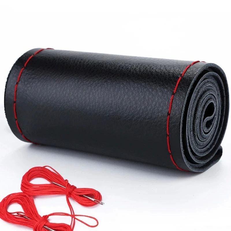 Car Steering Wheel Cover Kit – Diameter 37-38cm with Needles & Thread - ClubOn