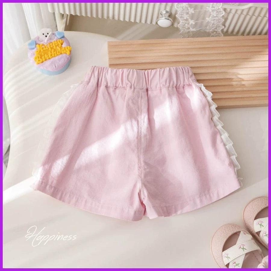 Girls' Winter Lace Shorts – Trendy Baby Net Red Style - ClubOn