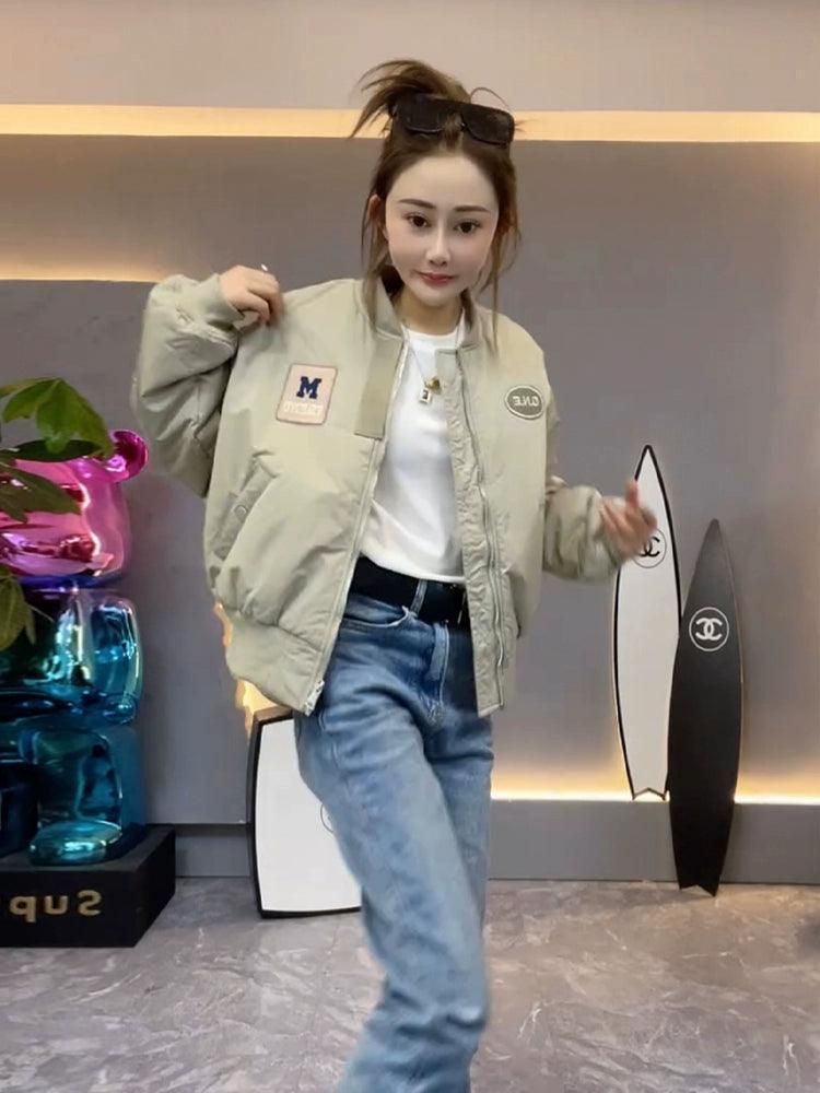 2024 Women’s Quilted Baseball Jacket - ClubOn