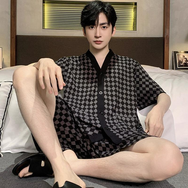 Modal Men’s Pajamas – Thin, High-End Summer Home Suit - ClubOn