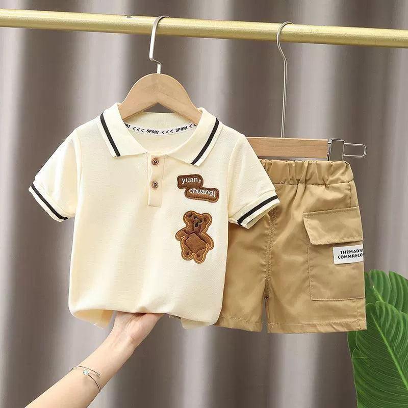Cotton T-Shirt & Shorts Set for Baby Boys – Comfortable Summer Outfit - ClubOn