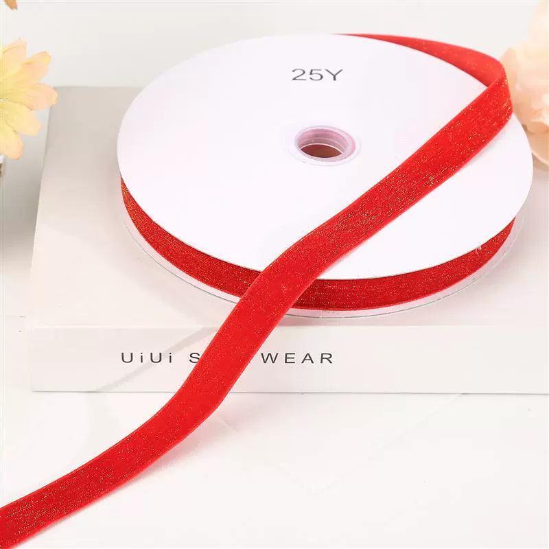 6mm-38mm Red Velvet Ribbon – For Handmade Gifts, Bouquets & Wrapping - ClubOn