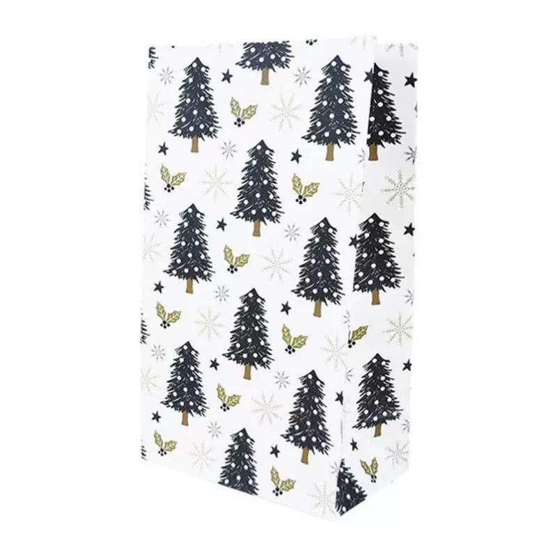 10pcs 23cm Paper Gift Bags – Christmas Wrapping Bags Set - ClubOn