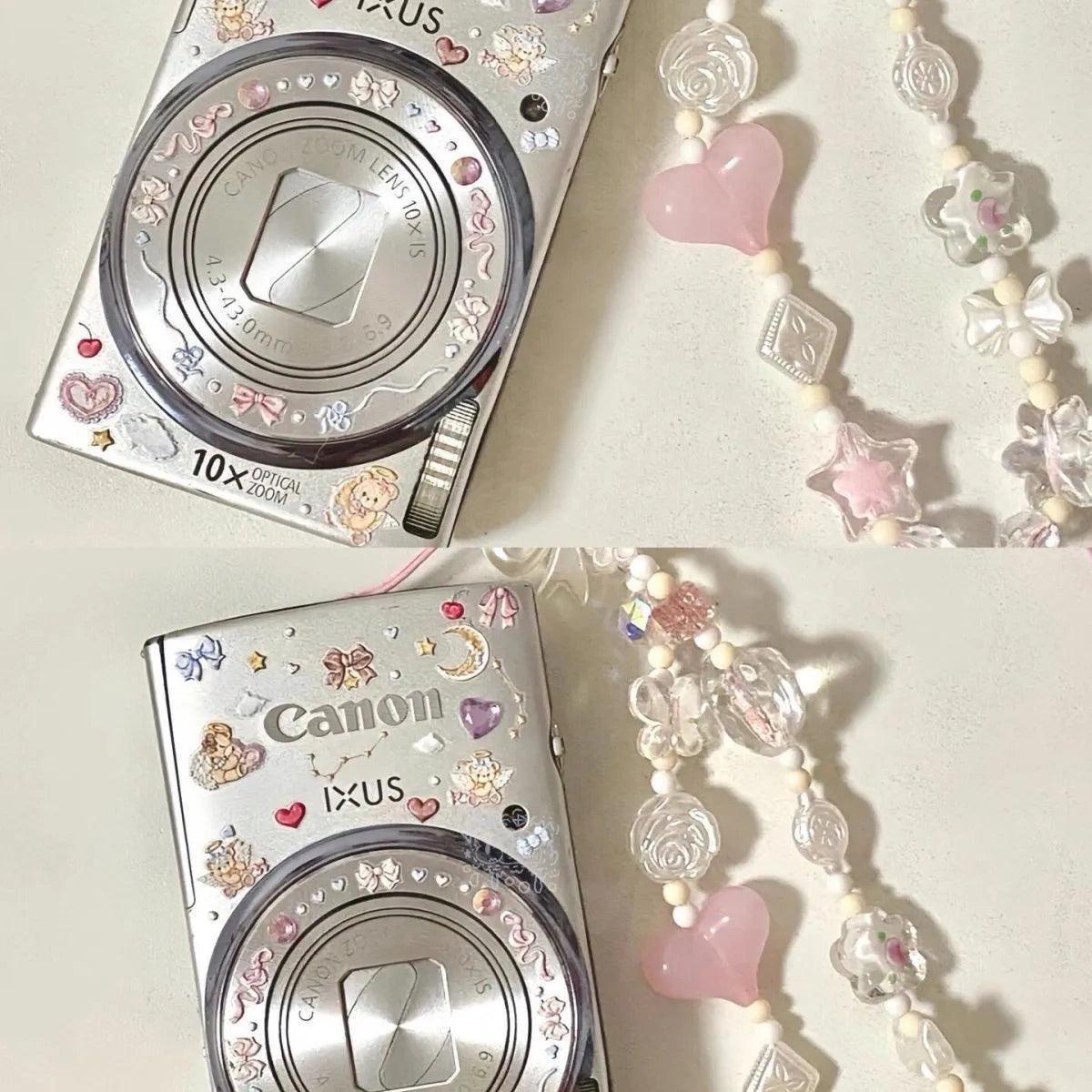 Pink Love High-End DIY Mobile Phone Chain – Bow Pendant with Beads - ClubOn