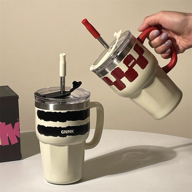 2025 New Insulated Stainless Steel Water Cup For Car – Coffee Cup with Straw for Girls, Cold & Hot 316 Insulated - ClubOn