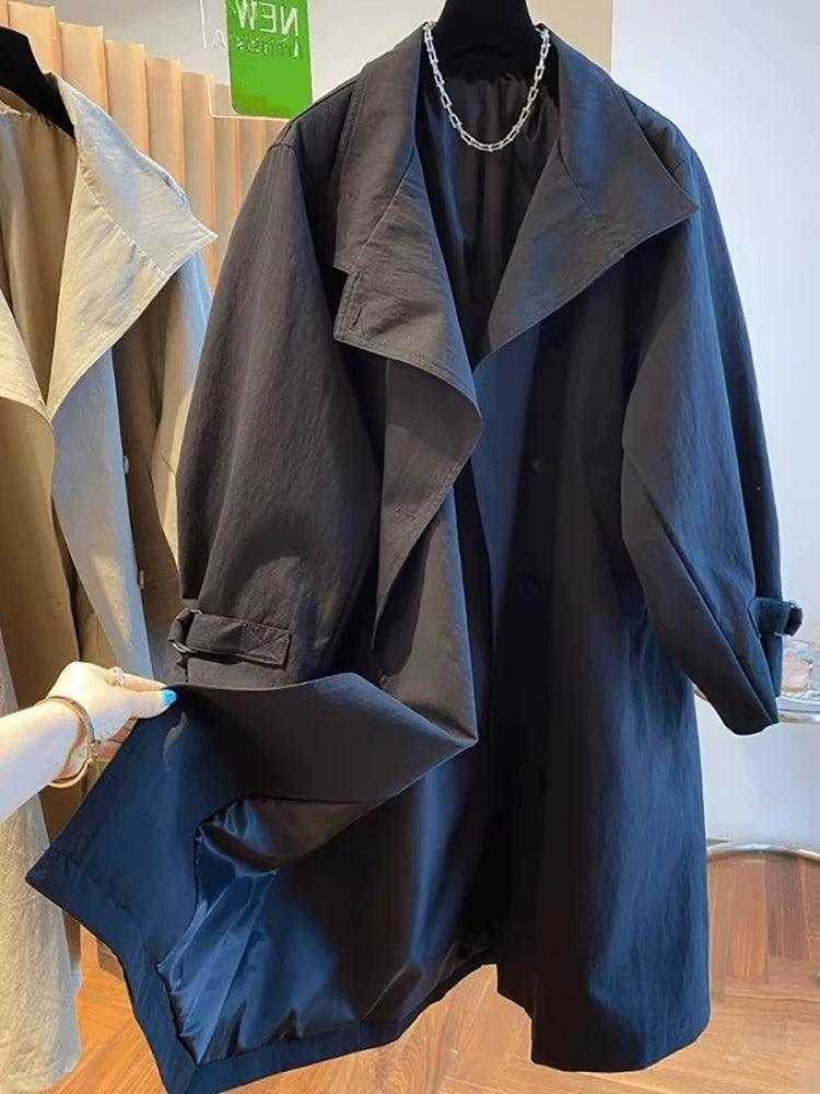 2024 High-End Black Windbreaker Jacket for Women - ClubOn