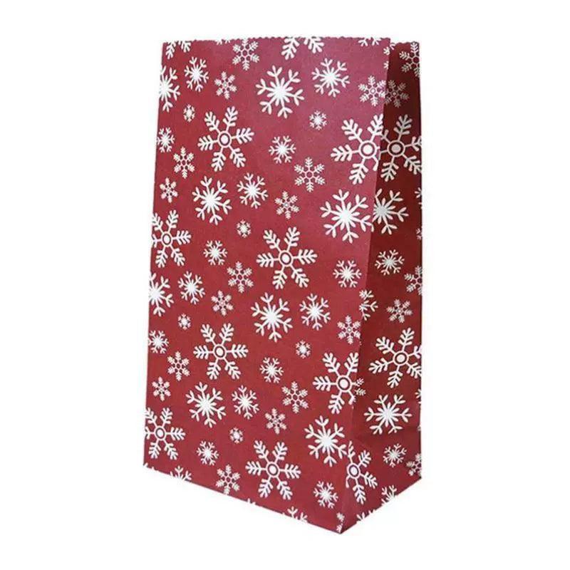10pcs 23cm Paper Gift Bags – Christmas Wrapping Bags Set - ClubOn