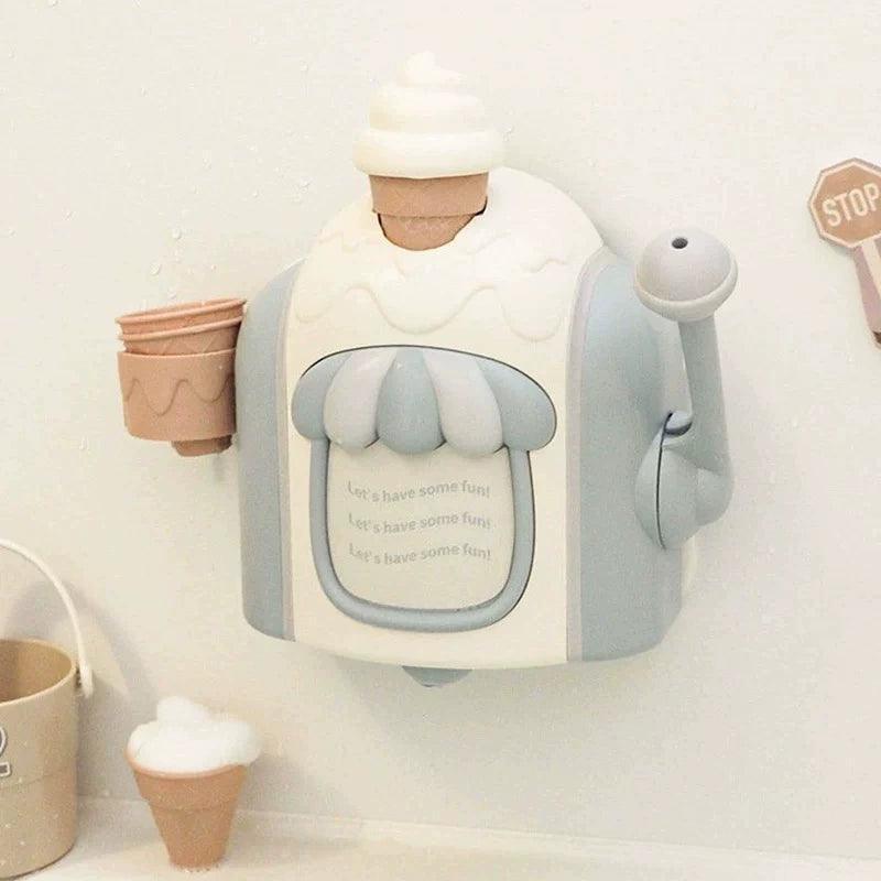 Korean INS Simulation Ice Cream Bubble Maker – Children's Water Toy for Baby Bath Fun - ClubOn
