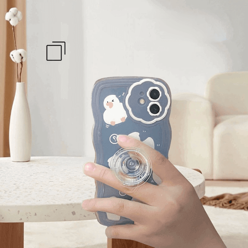 MagSafe Magnetic Transparent Airbag Phone Holder – Universal for Apple & Android - ClubOn