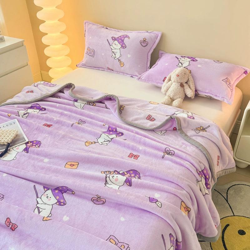 Milk Fleece Blanket – Soft & Cozy Winter Throw - ClubOn