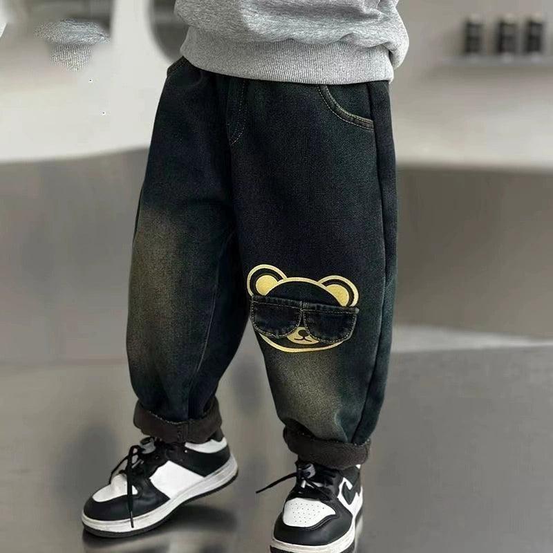 Boys' Retro Trendy Loose Jeans - ClubOn