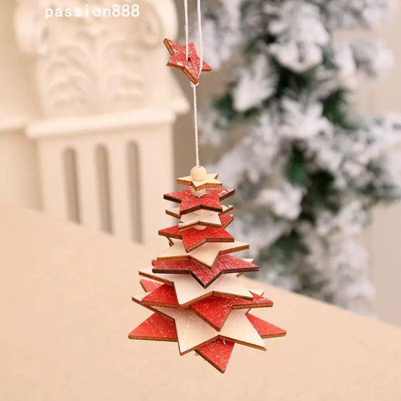 Christmas Decorations - Wooden Bell Pendants for Festive Gifts - ClubOn