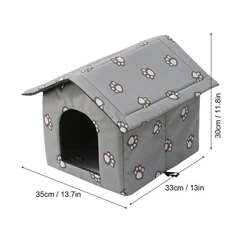 Insulated Outdoor Cat House | Feral Cat Shelter for Winter - ClubOn