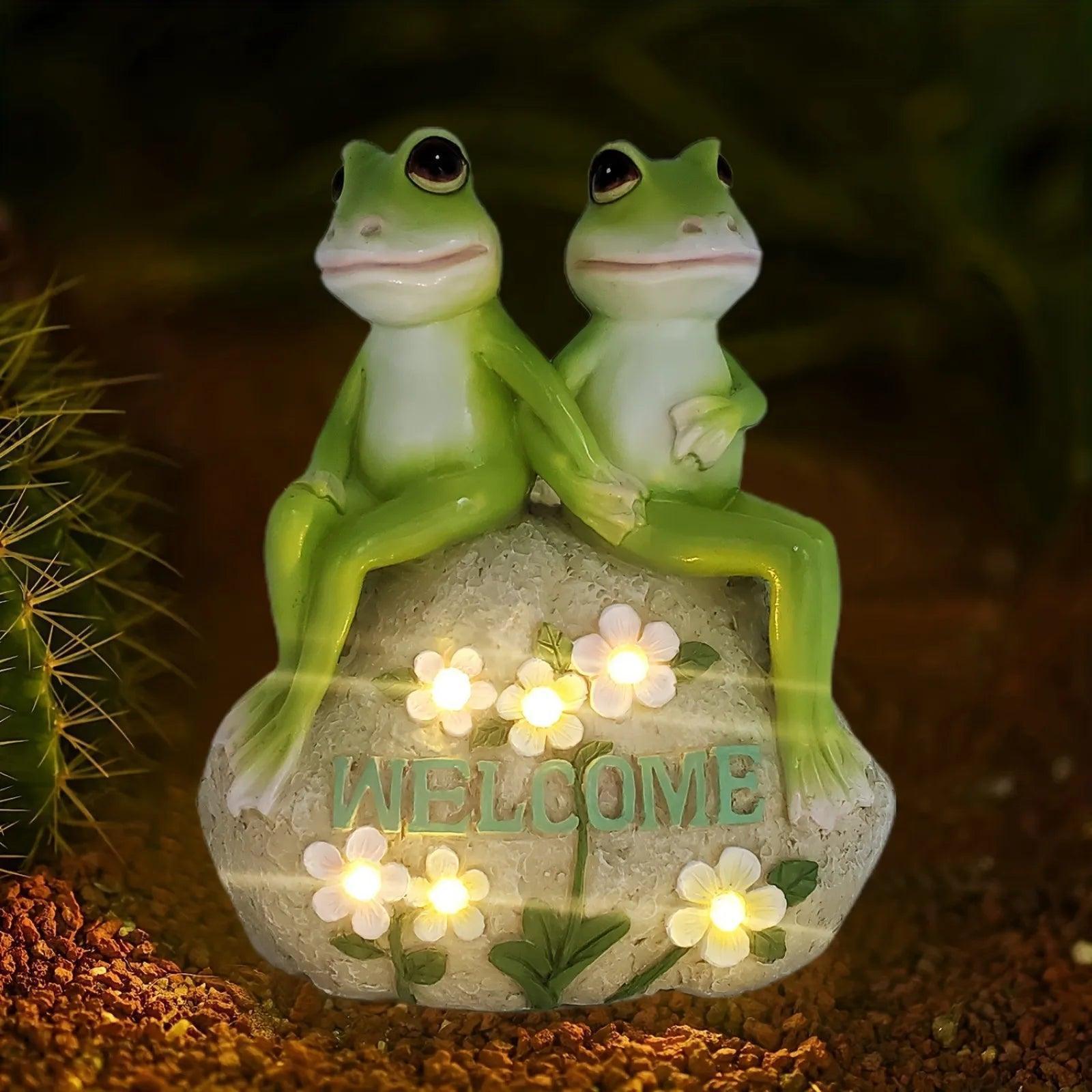Solar LED Frog Statue - Waterproof Lawn Lamp Decoration - ClubOn