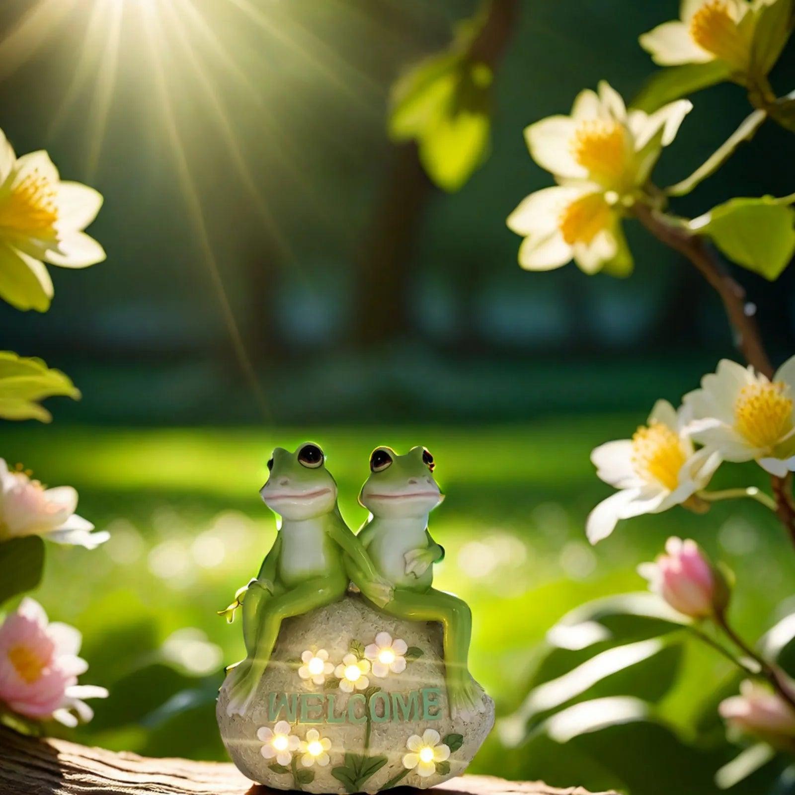 Solar LED Frog Statue - Waterproof Lawn Lamp Decoration - ClubOn