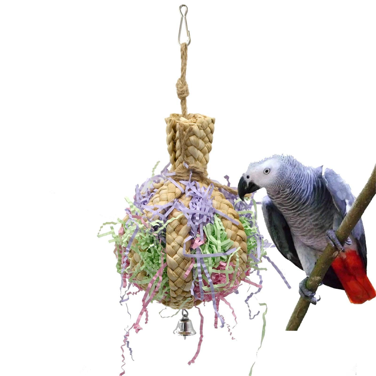 Parrot Shredder Toy with Bell - ClubOn