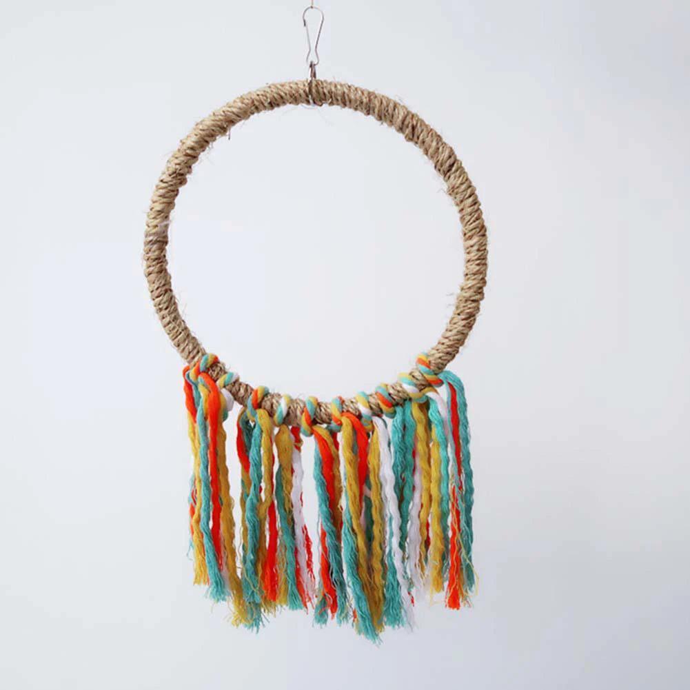 Cotton Rope Circle Toy for Parrots - ClubOn