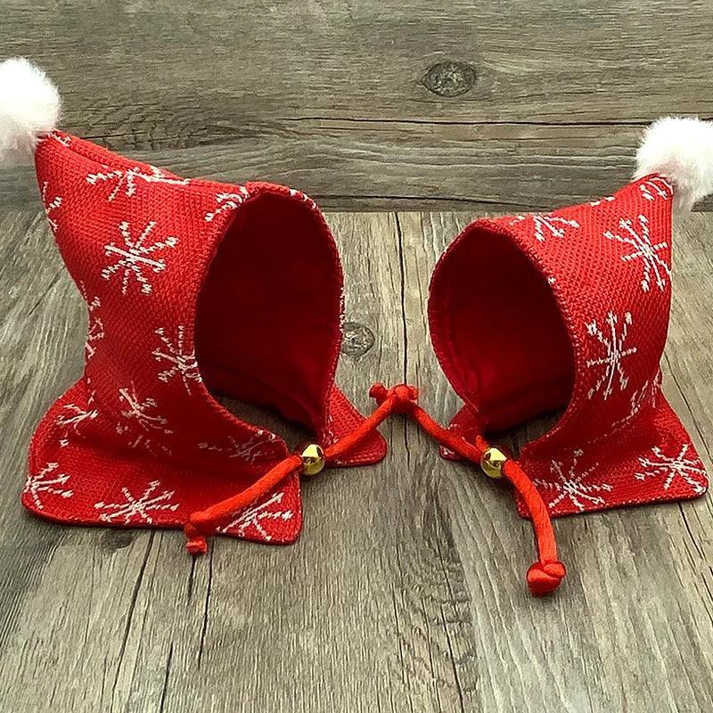 Pet Christmas Hoodie - Warm Dog Clothes with Fur Ball - ClubOn