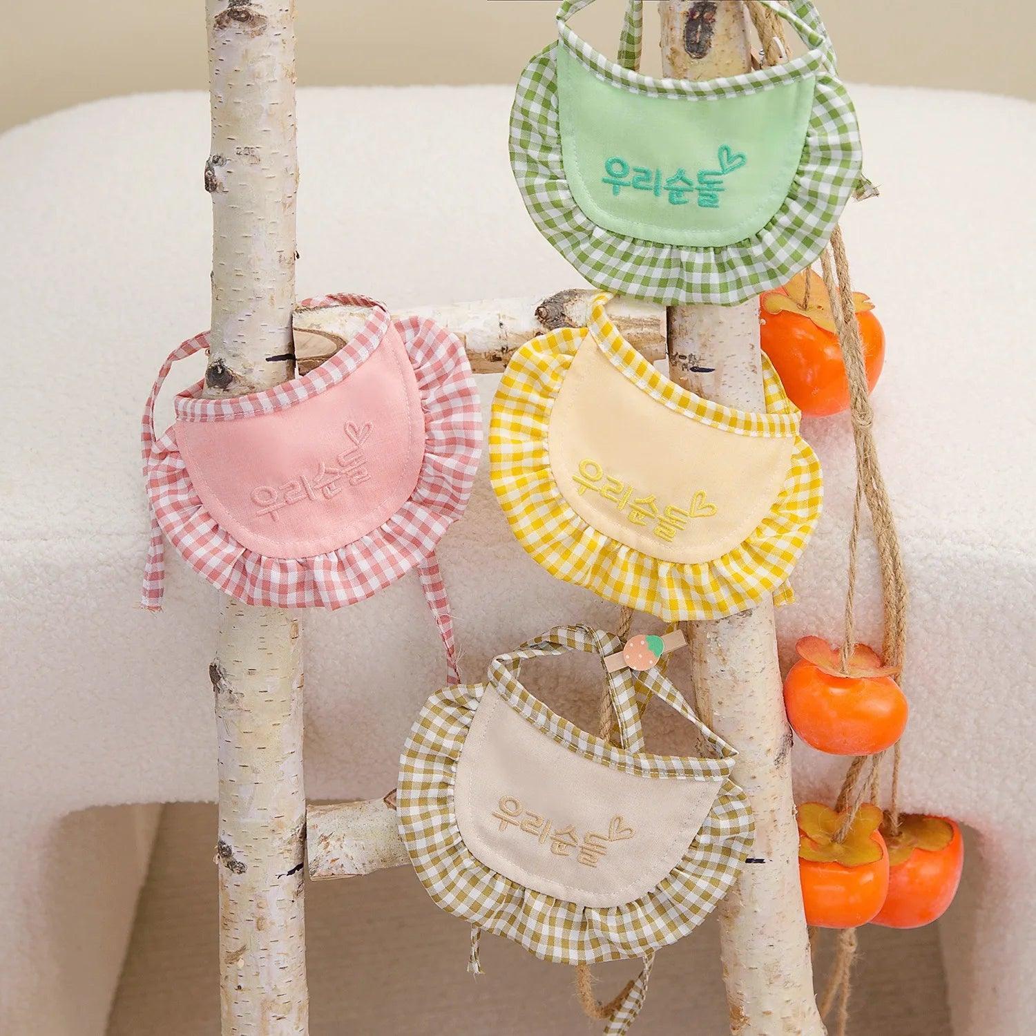 Plaid Triangle Scarf & Saliva Towel for Dogs & Cats - ClubOn