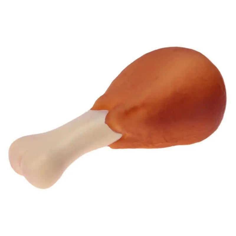 Rubber Chicken Leg Squeaky Toy for Dogs & Puppies - ClubOn