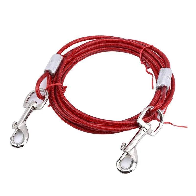 Outdoor Double Hook Steel Wire Rope | Dog Traction Chain - ClubOn