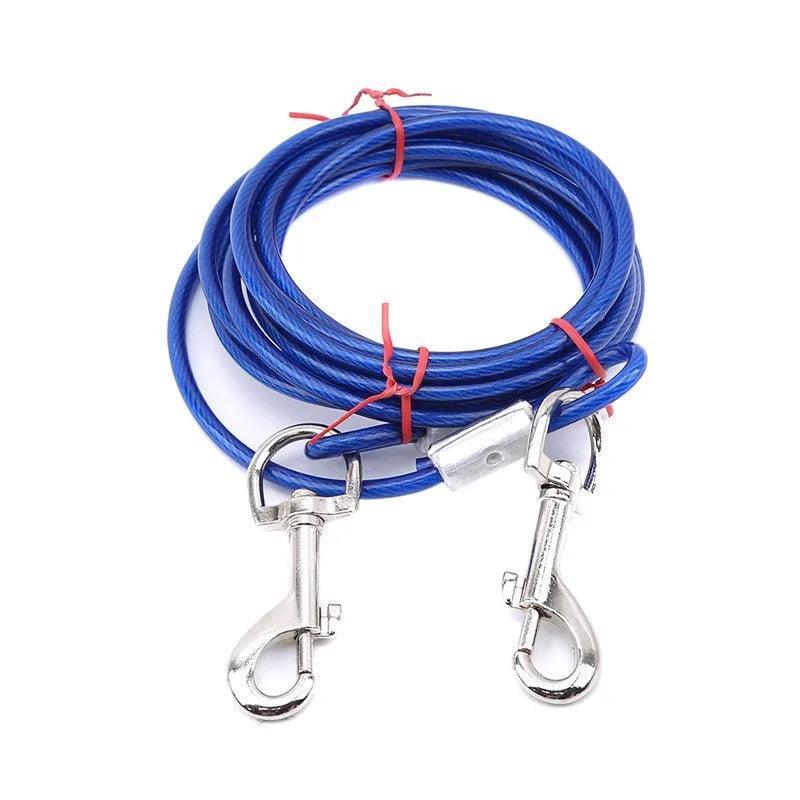 Outdoor Double Hook Steel Wire Rope | Dog Traction Chain - ClubOn