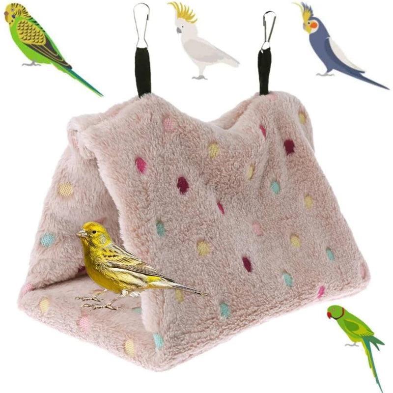 Plush Pet Parrot Hammock – Hanging Warm Cage Bed Nest for Winter Comfort - ClubOn