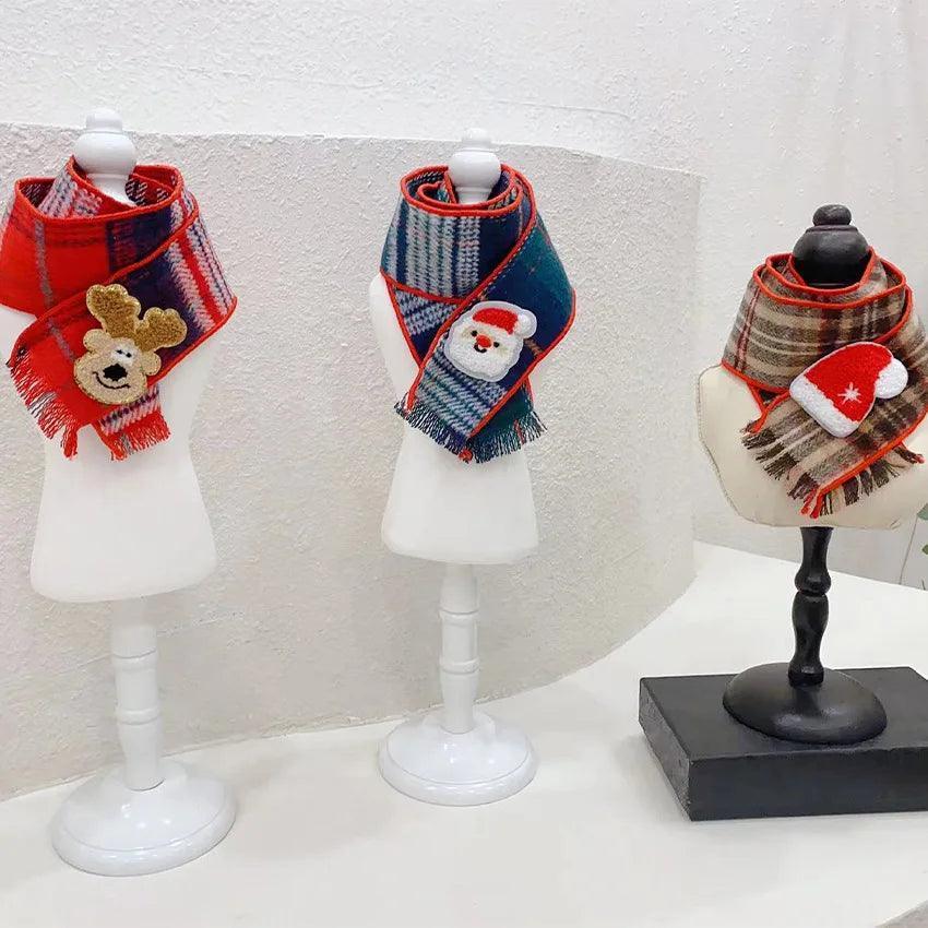 Plaid Cartoon Pet Scarf - Fur Scarf for Dogs & Cats - ClubOn