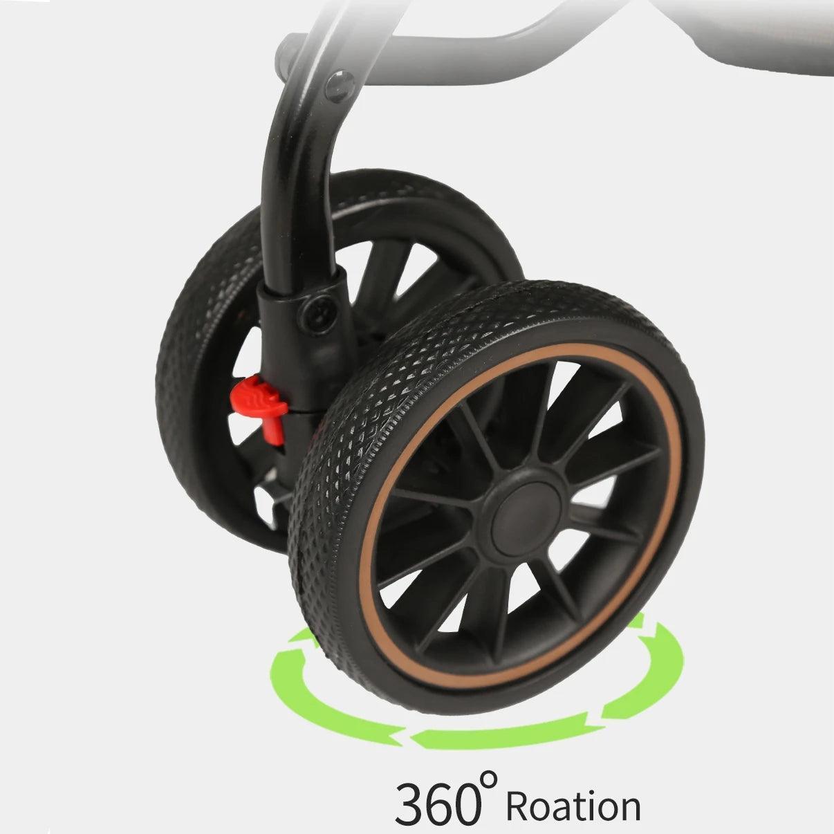 Foldable Pet Stroller | Outdoor Travel Carrier for Dogs & Cats - ClubOn