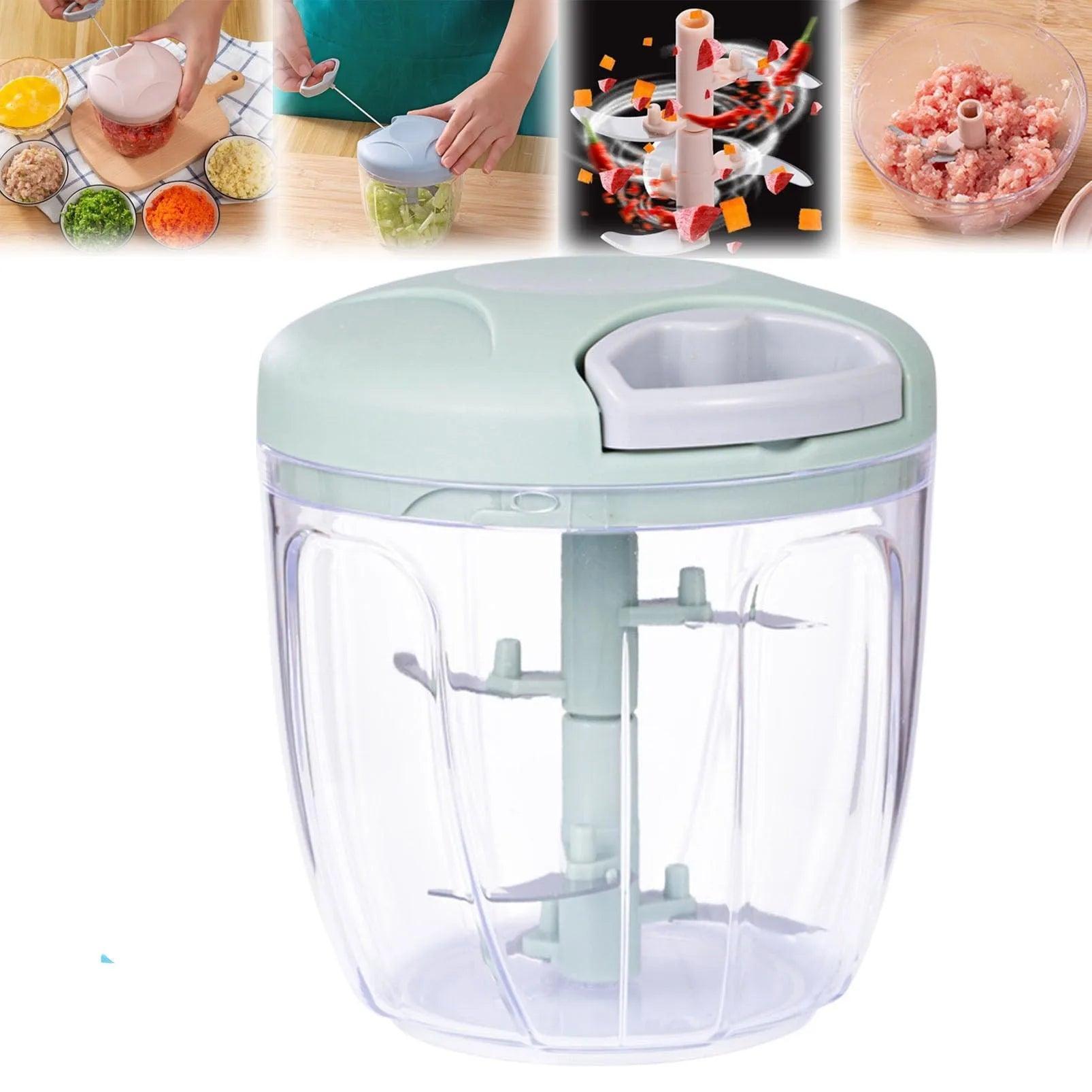 Hand Pull Vegetable Chopper - Mini Garlic & Onion Chopper - ClubOn