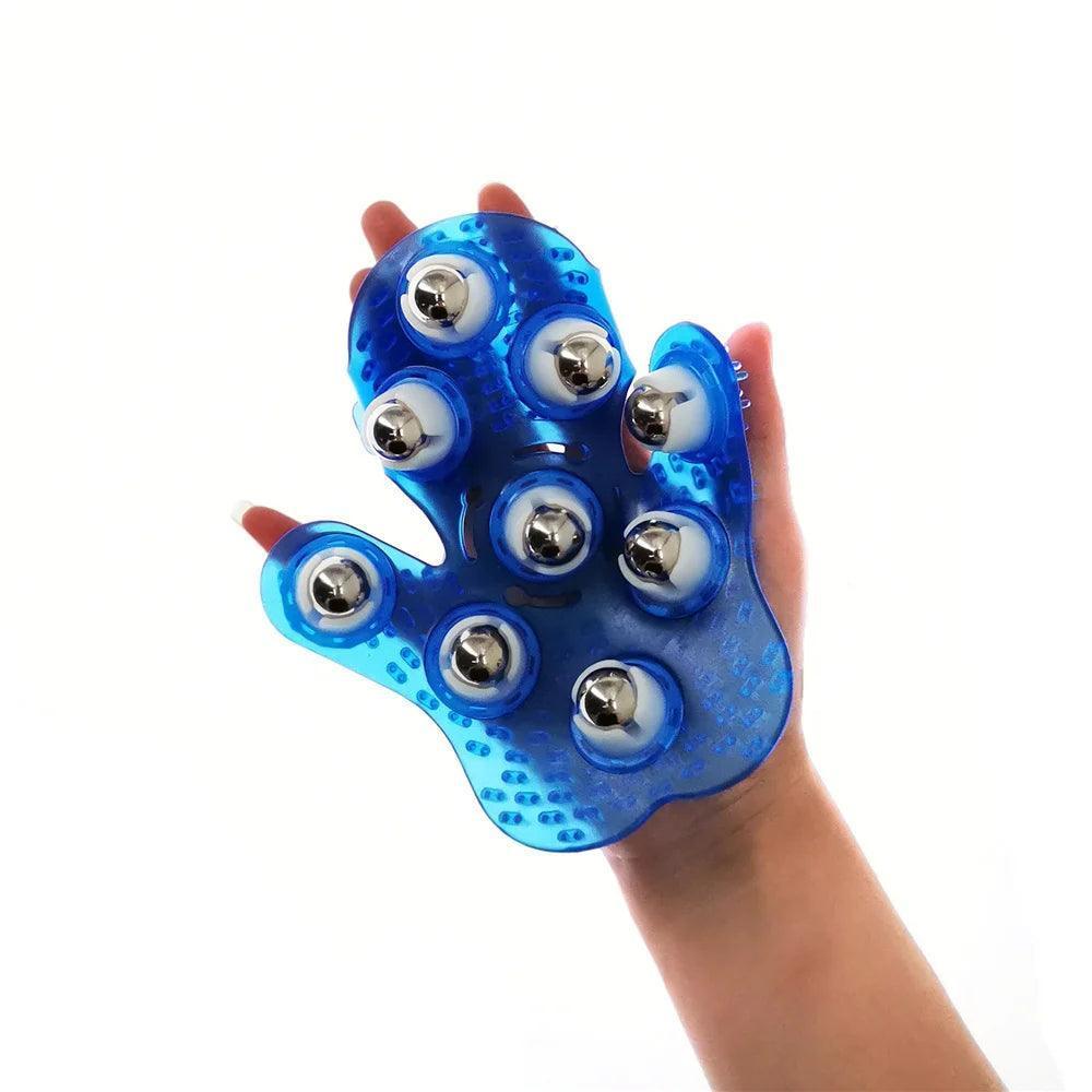 Roller Ball Body Massage Glove for Pain Relief - ClubOn