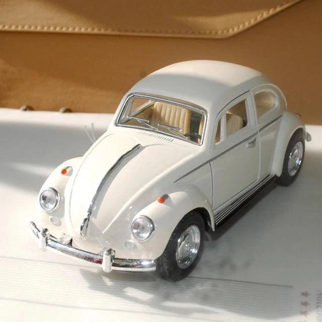 Vintage Beetle Diecast Pull Back Car Toy - Cute Miniature Gift for Kids - ClubOn