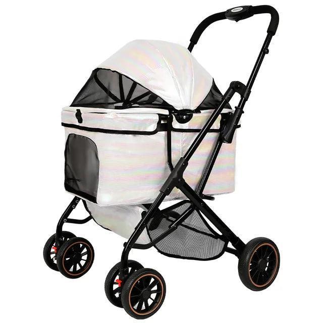 Foldable Pet Stroller | Outdoor Travel Carrier for Dogs & Cats - ClubOn