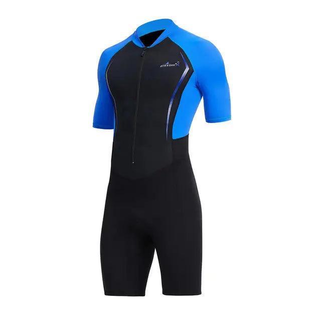 Men’s 1.5mm Shorty Wetsuit - Sun Protective Diving Suit - ClubOn