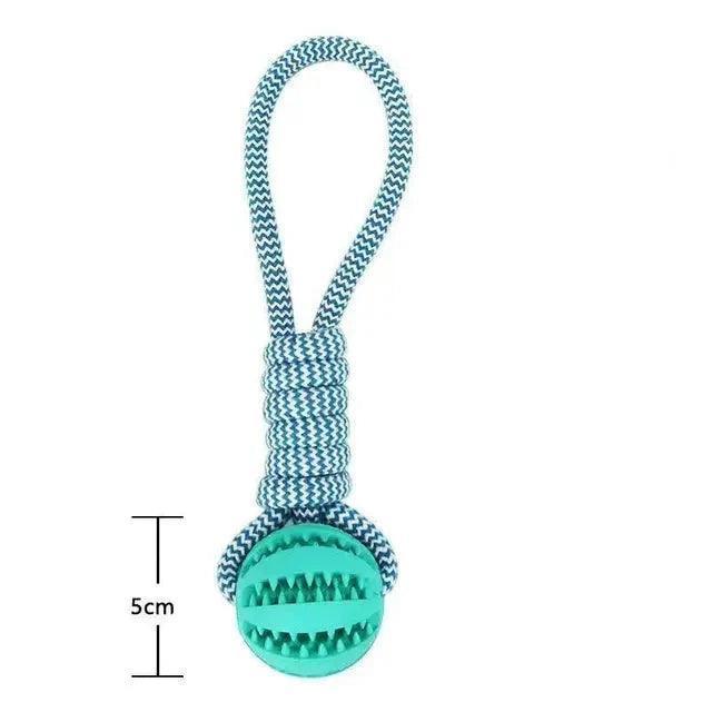Interactive Dog Ball Toy with Rope - ClubOn