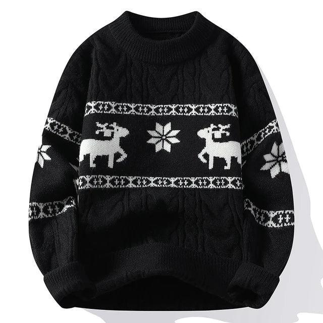 Luxury Cashmere Deer Sweater for Men - Thick & Warm - ClubOn