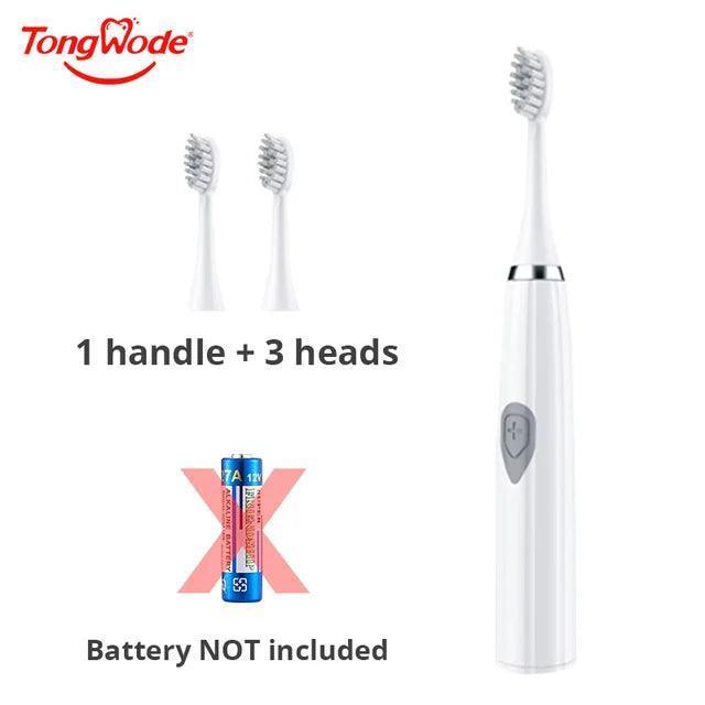 Tongwode Electric Toothbrush for Adults – Soft Bristle, IPX6 Waterproof, Battery-Operated Oral Care - ClubOn