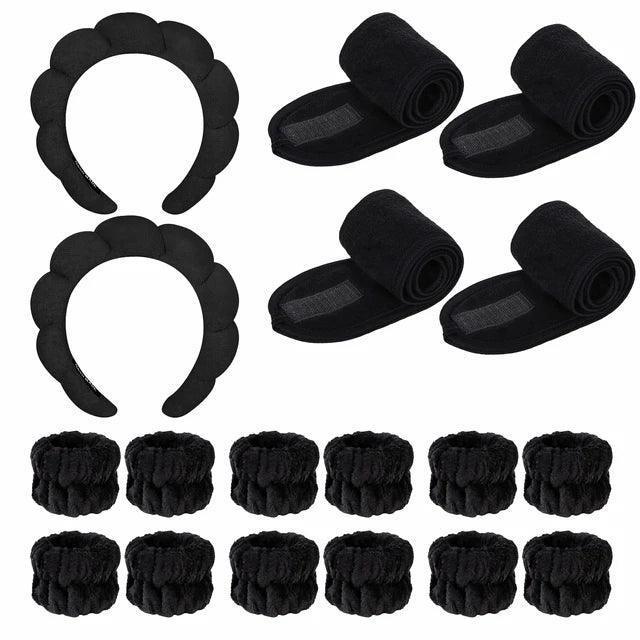 18-Piece Postpartum Headband & Skincare Set – Hair Accessories for Makeup & Facial Care - ClubOn