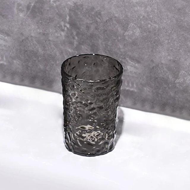 Plastic Mouthwash Toothbrush Cup with Handle – Portable Transparent Bathroom Tumbler - ClubOn