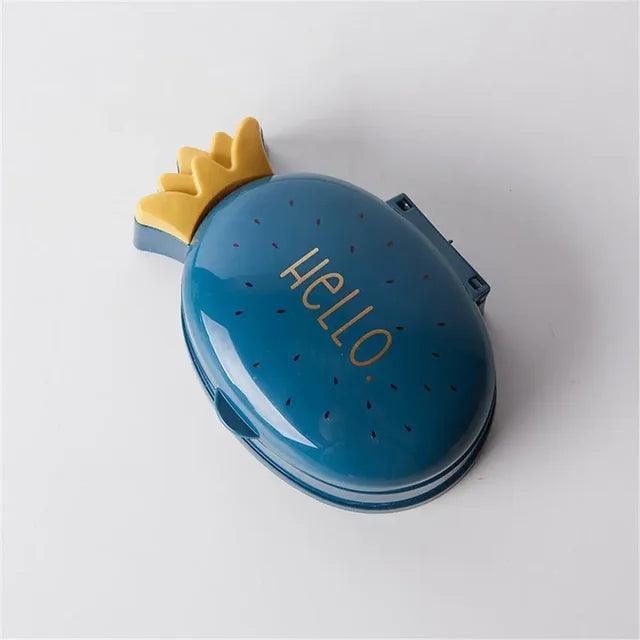 Portable Cartoon Pineapple Soap Box – Waterproof Travel Case - ClubOn