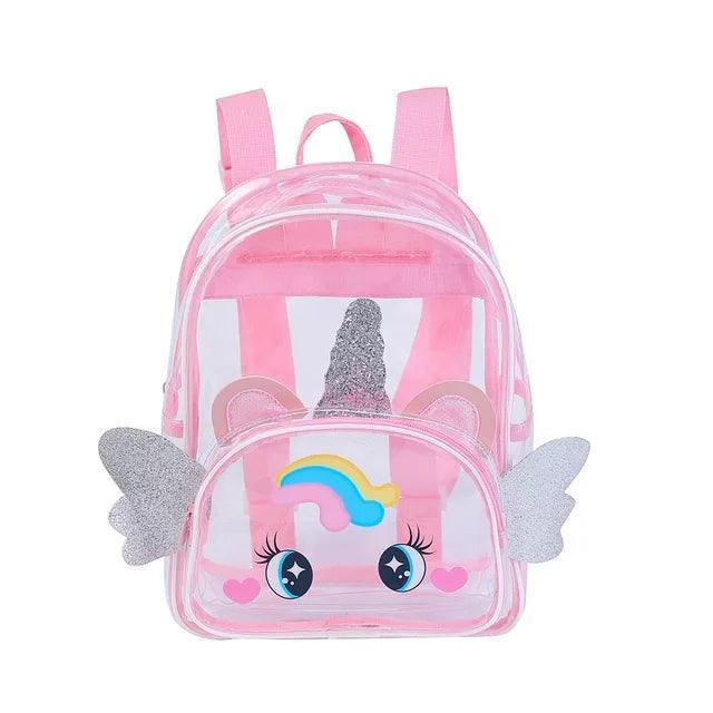 Cartoon Unicorn Backpack with Transparent Wings - ClubOn