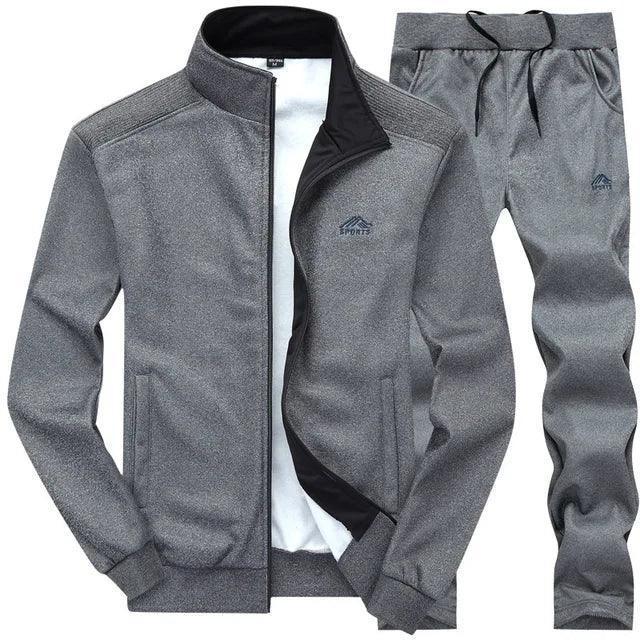 Men's Embroidery Jogging Tracksuit - Sportswear Set - ClubOn