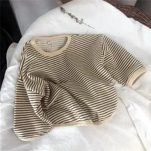 Lawadka Cotton Striped Long Sleeve T-Shirts for Kids (1-8Y) - ClubOn