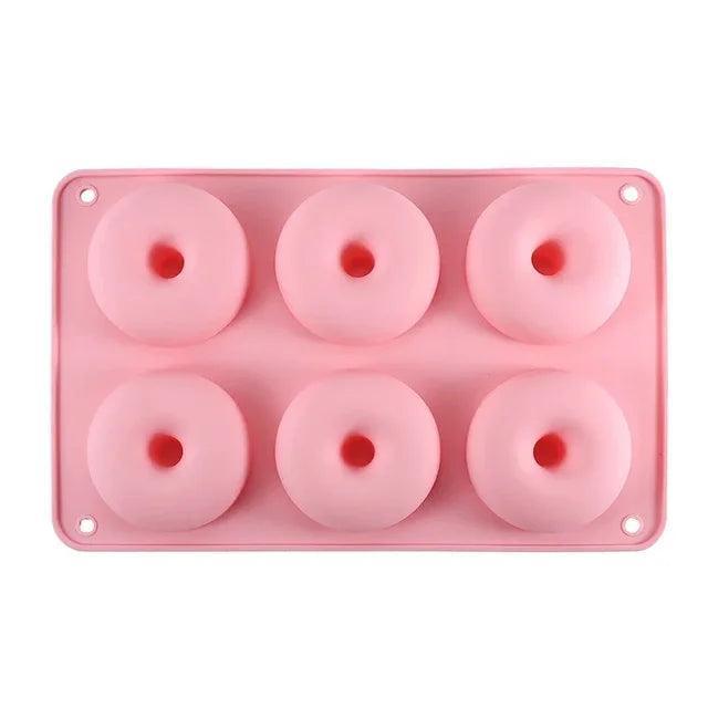 Silicone Donut Cake Mold – High Temperature Resistant Baking Tray for Donuts & Biscuits - ClubOn