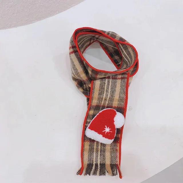 Plaid Cartoon Pet Scarf - Fur Scarf for Dogs & Cats - ClubOn