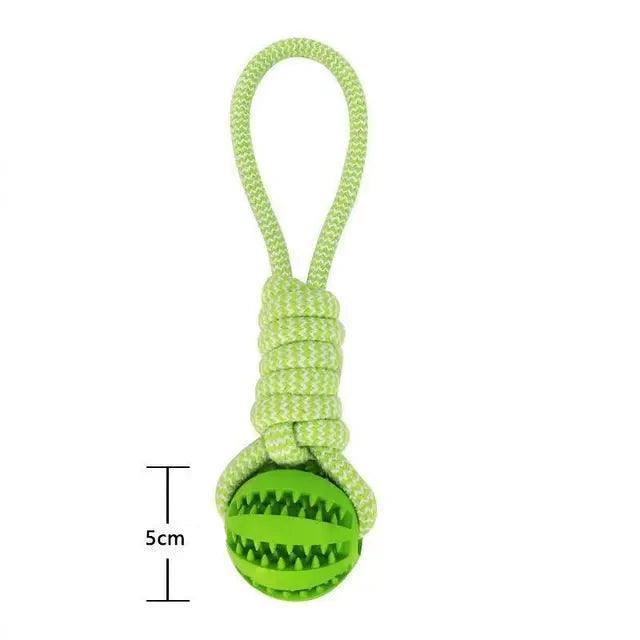 Interactive Dog Ball Toy with Rope - ClubOn