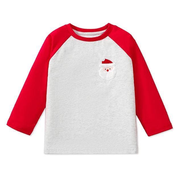 Little Maven Boys' Embroidered Santa Claus T-Shirt - ClubOn