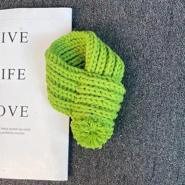 Teddy Bear Woven Pattern Pet Scarf - Fleece Collar - ClubOn