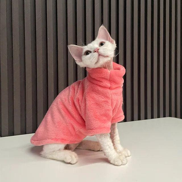 Winter Turtleneck Cat Sweater | Warm Pullover for Hairless Cats - ClubOn