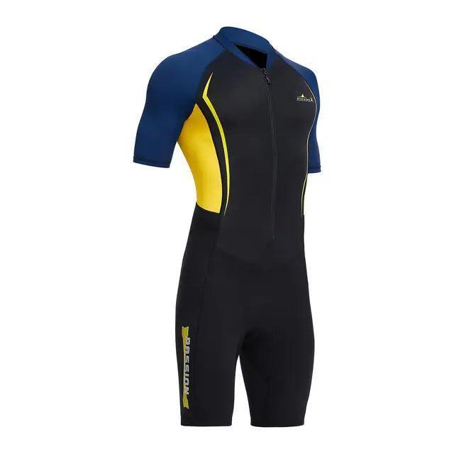 Men’s 1.5mm Shorty Wetsuit - Sun Protective Diving Suit - ClubOn